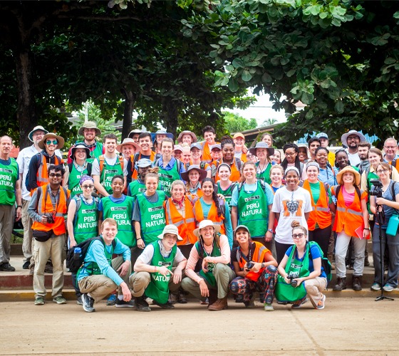 A group of Mercer students and faculty pose for a photo during the 2018 Mercer On Mission trip to Peru.