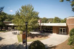 Pharmacy Administration and Cafeteria Building on the Atlanta campus.