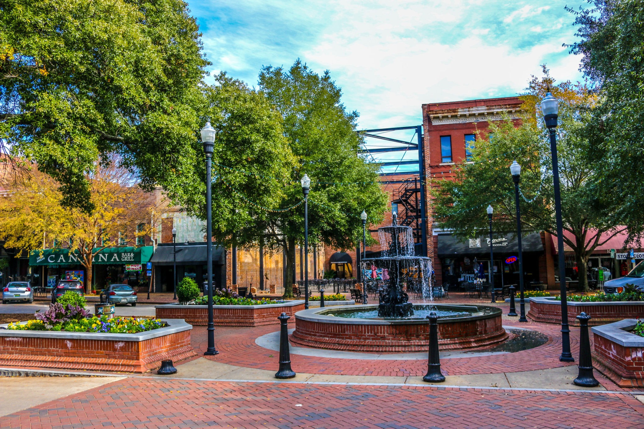 The Broadway fountain is pictured in Columbus, GA.