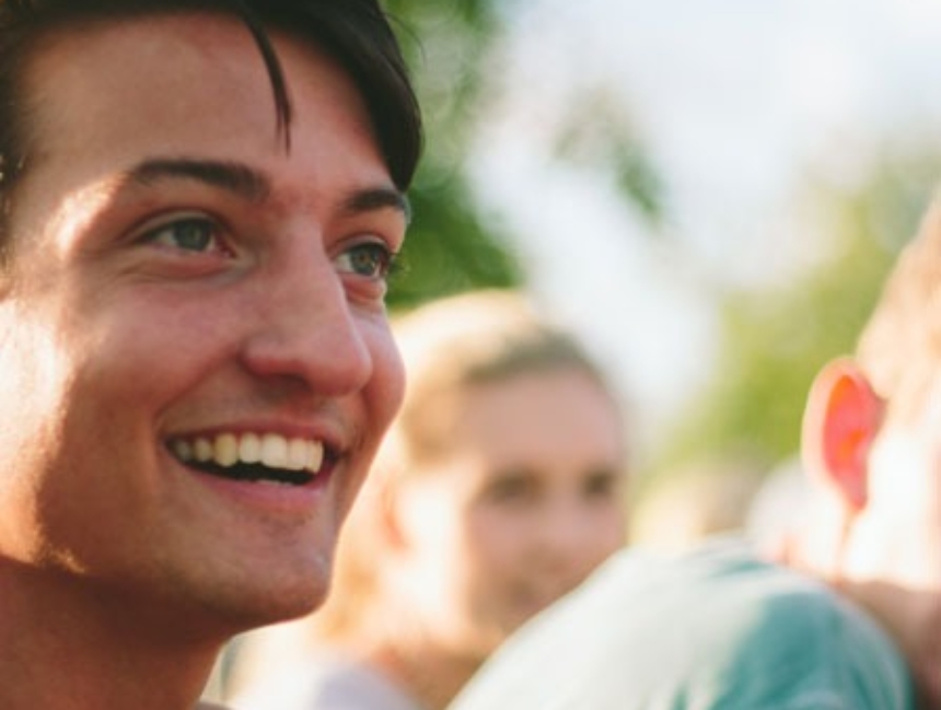 Smiling student