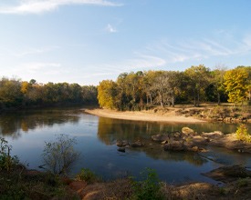 A view of the Ocmulgee River in Macon.