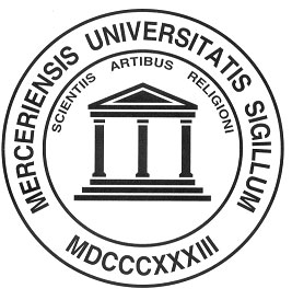 Mercer seal - MERCERIENSIS UNIVERSITATIS SIGILLUM MDCCCXXXIII