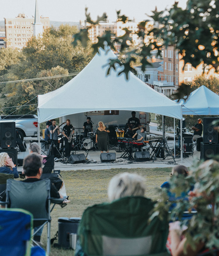 Outdoor concert on Coleman Hill in Macon