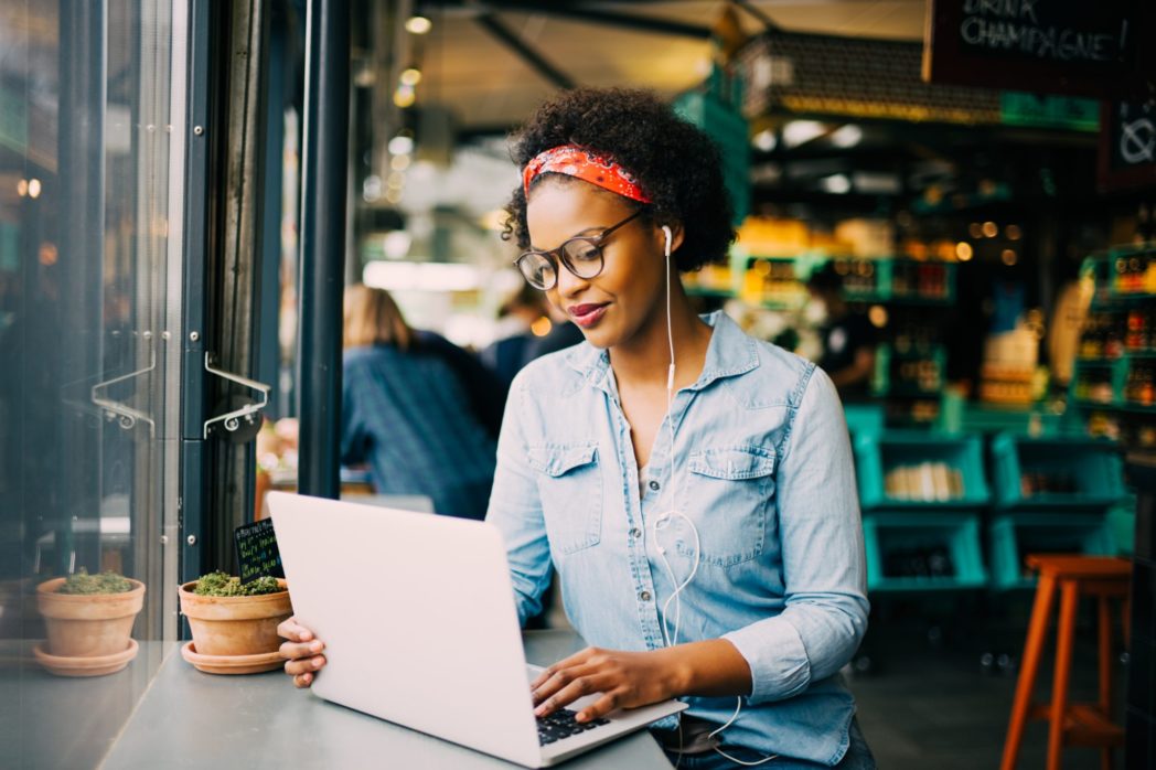 woman on laptop