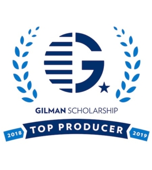 Top Producer of Gilman Scholars: 2018-2019