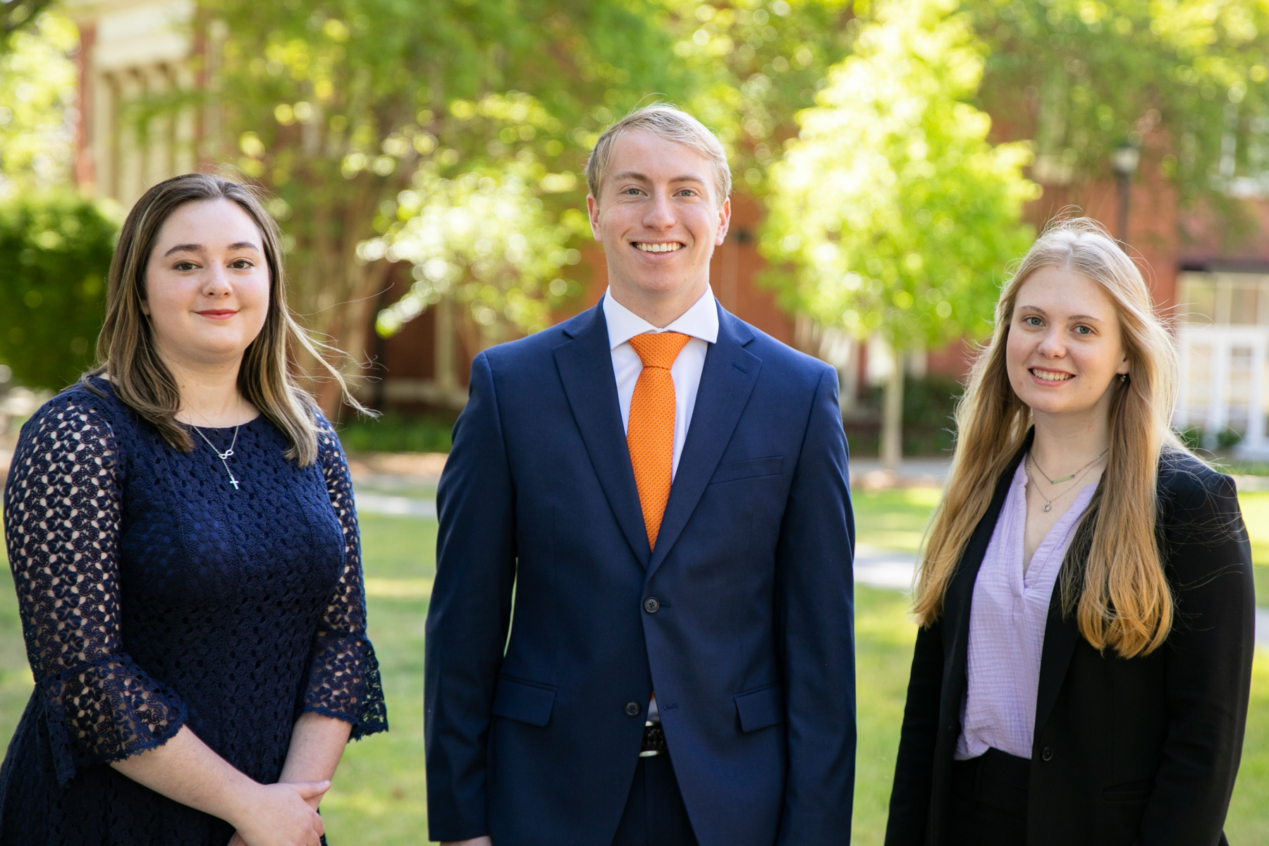 from left, dakota ellis, ryan brownlee and bryana whitaker