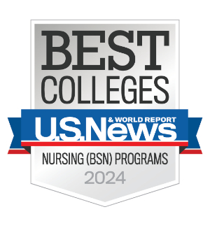 U.S. News & World Report Best Colleges Nursing Programs 2024 Logo