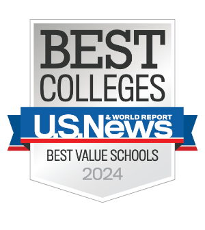 U.S. News & World Report Best Colleges Best Value Schools 2024 Logo