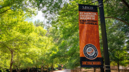 Lightpole banner on the Atlanta campus