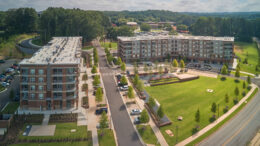 Aerial photo of Mercer's Atlanta campus