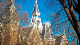 Mercer Administration building spires