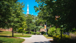 Walkway on Mercer's Macon campus