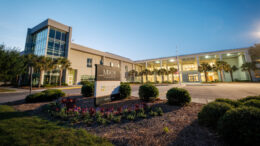 Exterior photo of Mercer's Savannah medical school building