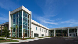 Exterior photo of Mercer's Savannah medical school building