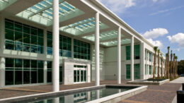 Exterior photo of Mercer's Savannah medical school building