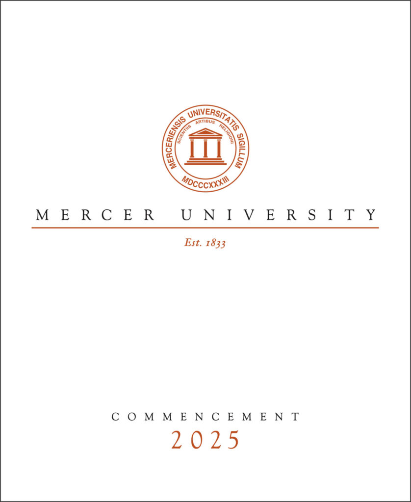 25 Mercer Commencement Program