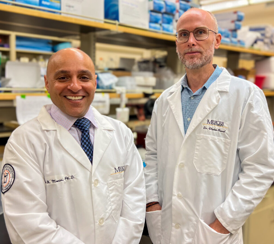 Dr. Nader Moniri and Dr. Clinton Canal
